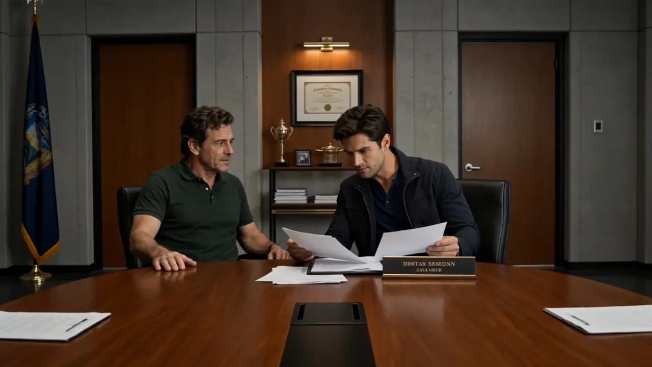 Still from Patent Traps, episode 5