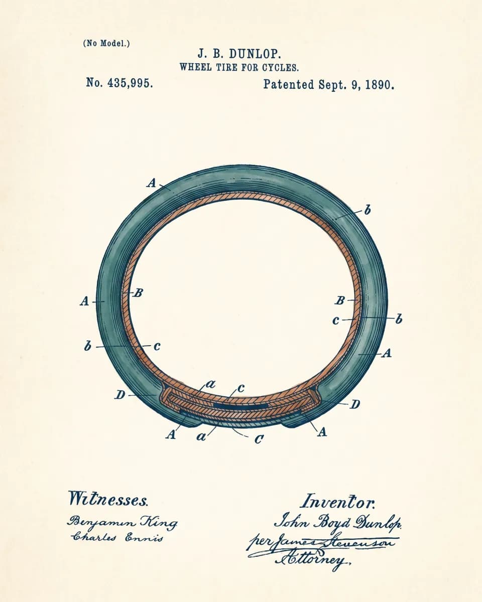 Dunlop's Pneumatic Tyre